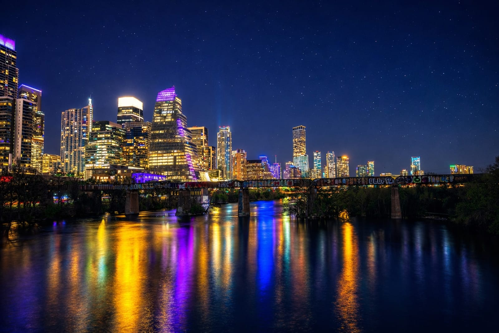 Skyline de Austin, Texas — sede de Plashlink