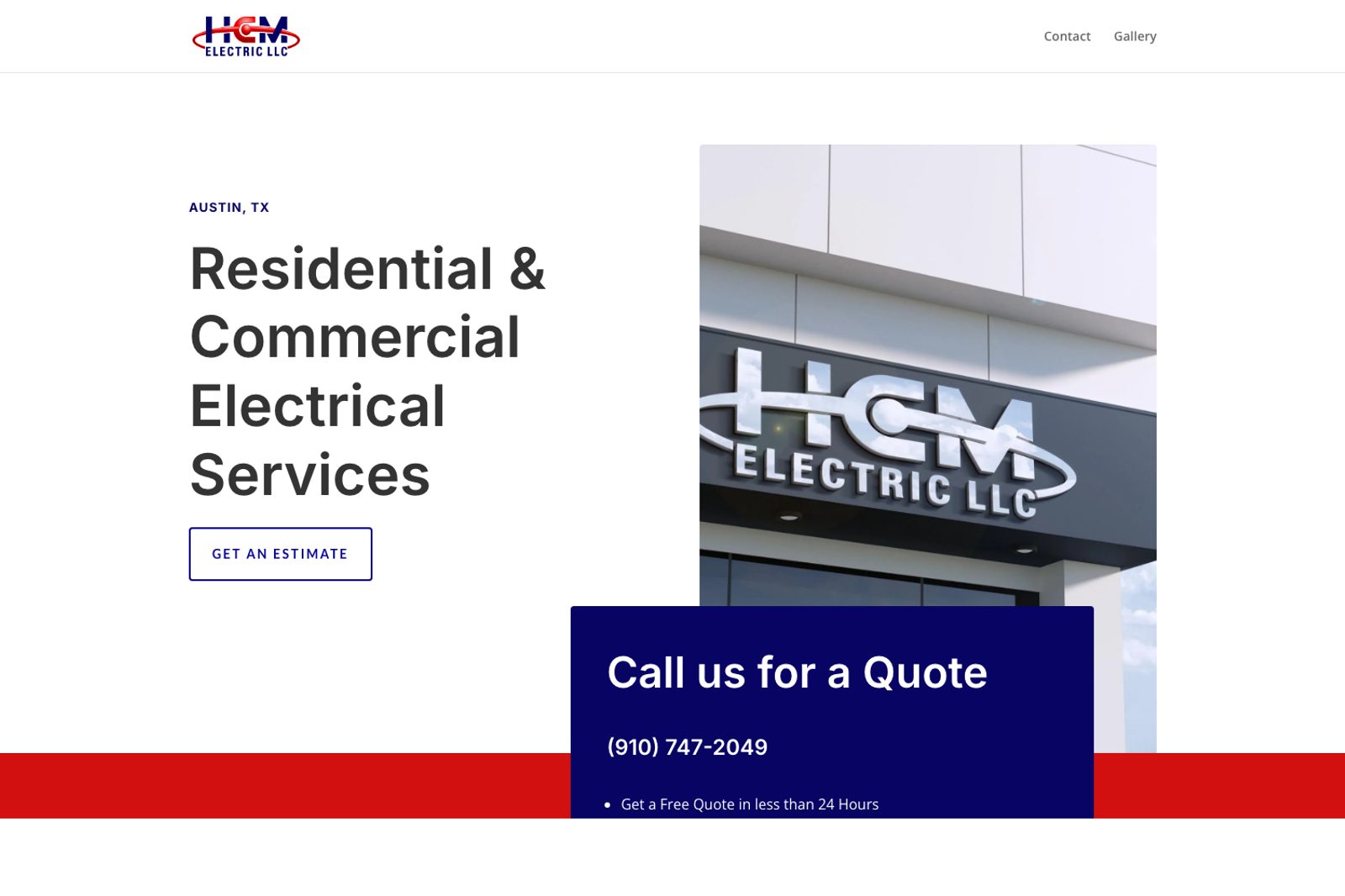 HCM Electric — Contratista eléctrico