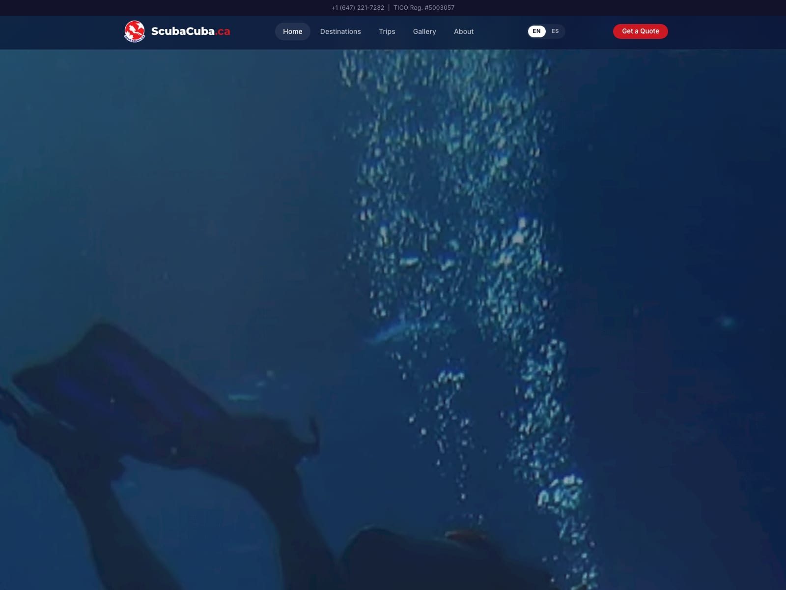 ScubaCuba — Turismo · Buceo en Cuba