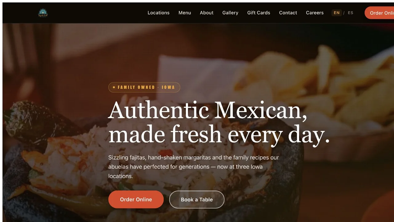 Tequila Grill Iowa — Restaurante · Varias ubicaciones